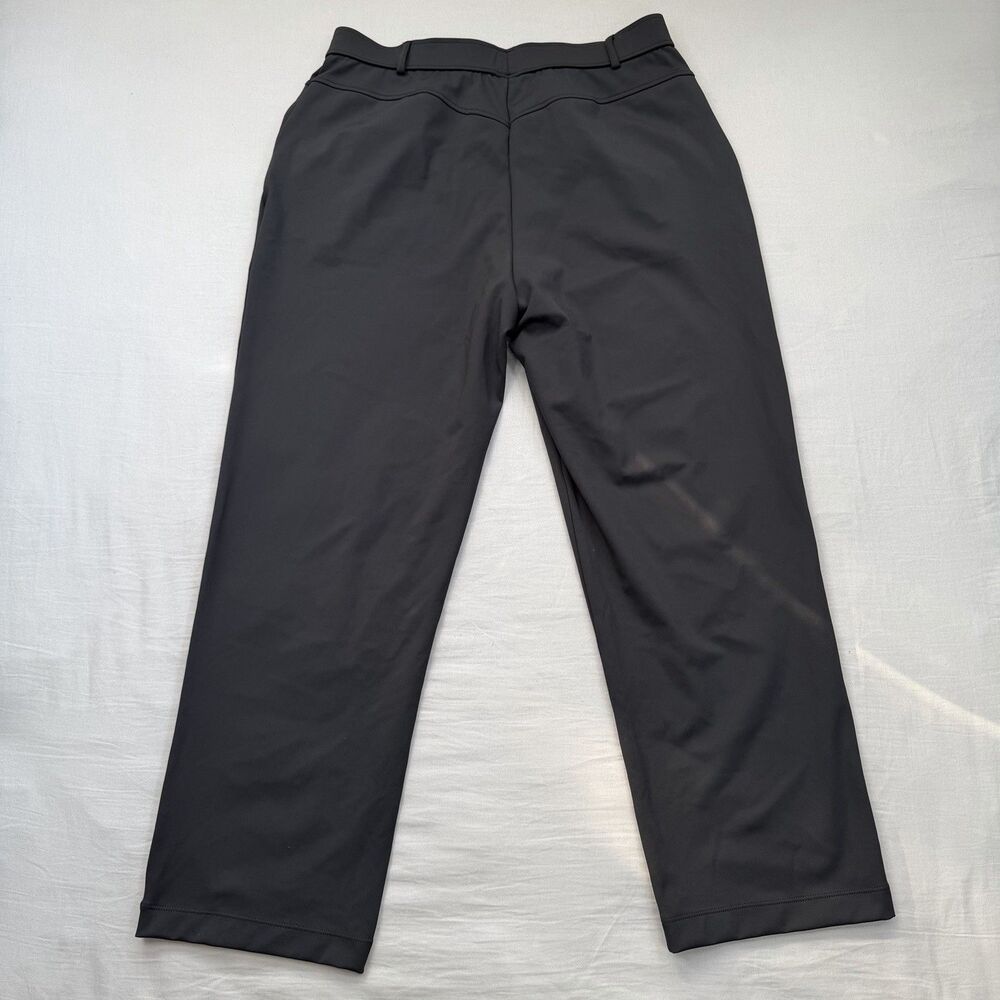 NWT Halara Flex DayStretch High Waist Work Tapered Pants LARGE Black Pull On - Picture 3 of 9